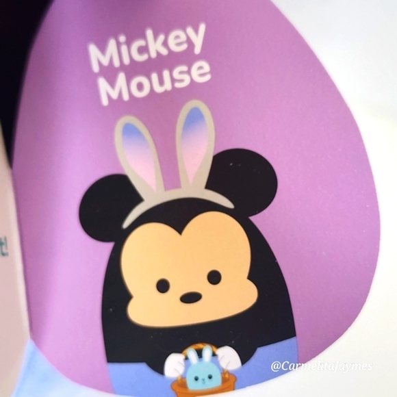 🐣 MICKEY MOUSE 🐭 Mickey w Blue Bunny Basket Easter 2024 Disney Squishmallow - Picture 4 of 8